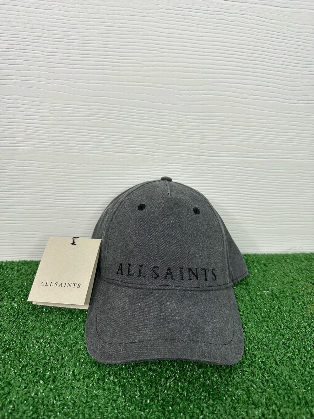 All Saints Charcoal Gray Logo Baseball Cap